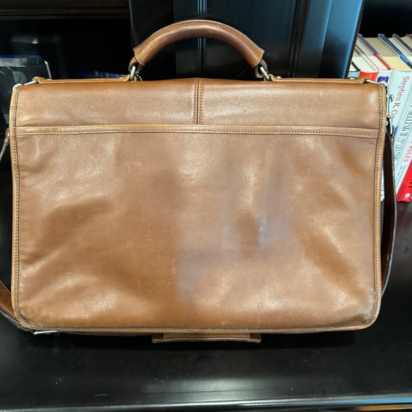 RARE Coach British Tan Portfolio Thompson Briefcase J0669-F06455 - Picture 3 of 16